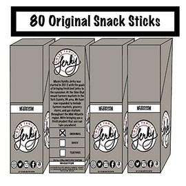 Moses Family Beef Wholesale Jerky, Original Snack Stick, 1 Ounce (Pack of 80), Fresh, Meat Stick