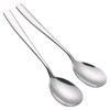 Asking Set of 6 Buffet Serving Spoons, Stainless Steel Large