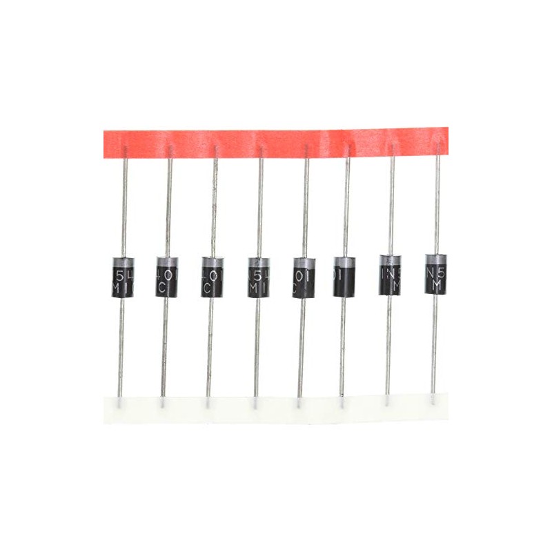 HUABAN 50pcs 1N5401 Rectifier Diode 3A 100V DO-27 (DO-201AD) 5401