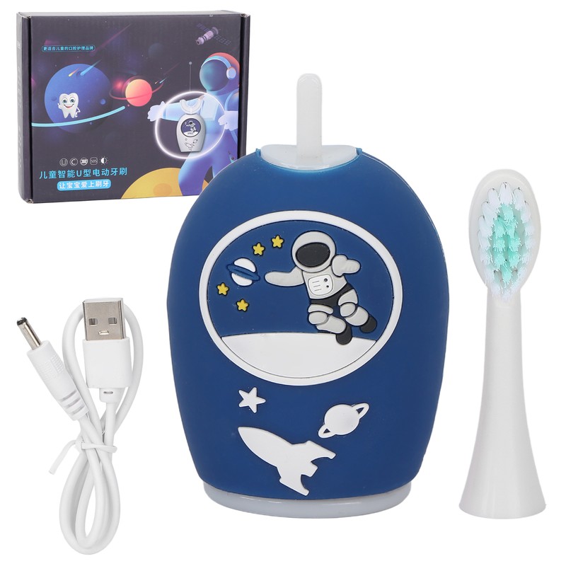 U Shaped Electric Toothbrush Soft Silicone IPX7 Waterproof 360° Brushing