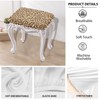Luarisgur Bar Stool Rectangle Seat Covers Brown Leopard Print Bar