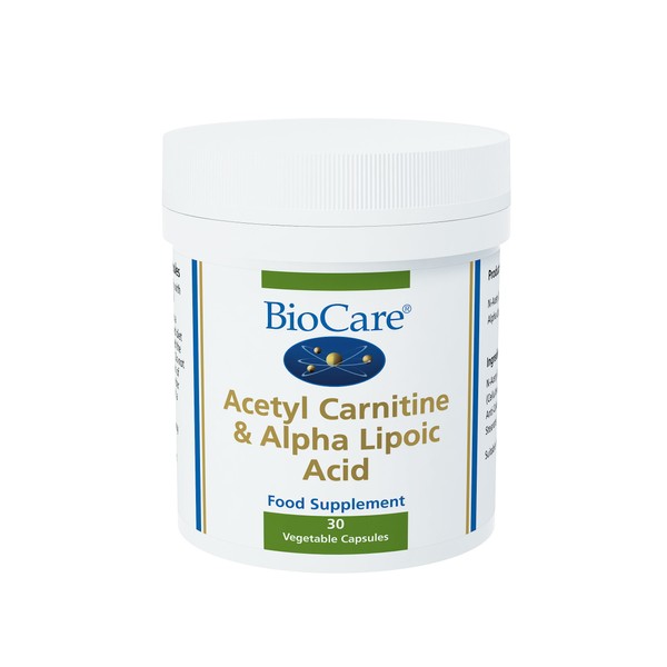 Biocare Acetyl Carnitine & Alpha Lipoic Acid 30 vegi caps