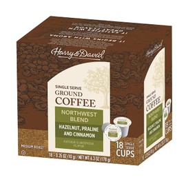 Harry & David Coffee in Single Serve Cups Compatible with Keurig K-Cup Brewers 18 Count (Northwest Blend)