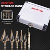 Cobalt Step Drill Bit Set, Hex Shank Step Drill Bit