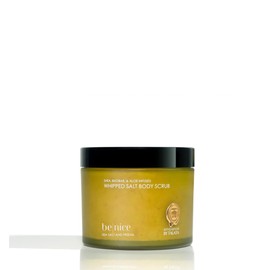 Ambiance by Talata Whipped Salt Scrub – Exfoliating Body Scrub with Himalayan Salt, Shea Butter & Aloe – Smooths, Softens & Hydrates Skin – 10 Fl Oz (10fl oz, BE Nice | Sea Salt & Freesia)