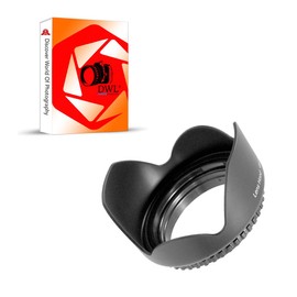 DWL® 49mm Flower Petal Crown Lens Hood Screw Mount For Any Lenses With Thread 49mm *** UK SELLER***