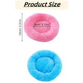 Mezfrguo 2 Pcs Bird Bed, Plush Bird Nest Mat Parakeet Bed for Cage Bird Accessories for Cockatiel Parrot Conure Lovebird Budgie