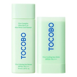 Kit 2 Pz Protector Solar En Barra Y Liquido Cica Tocobo                                                                                               