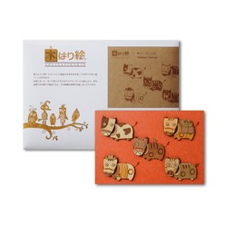 KINOWA Animal Art Kit Kiharie Akabeko Carnival Made in Japan