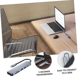 Mobestech 3pcs Port USB Hub Fast Charging Type Expansion Dock Video Adapter for and Multifunctional USB Splitter for Computer Accessories