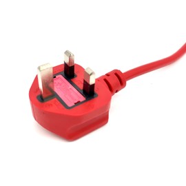 The Calibration Centre 0.5M IEC Red Low Resistance Test Lead - PAT Testers/Testing - Seaward, Kewtech, Megger, Metrel, Fluke, Di-Log for Testing 230 Volt Extension Leads