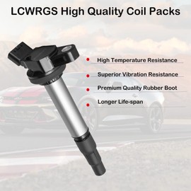 Set of 4 Ignition Coil Pack and Spark Plugs Fits for 1.8 Toyota Corolla Prius Matrix 2009 2010 2011 2012 2013 2014 2015 2016 2017 Spark Plugs Coils 1.8L Replaces UF596 UF619 9091902258