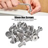 30pcs M10 Allen Socket Screws 10mm A2 Stainless Steel Countersunk