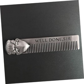 TOVINANNA 3pcs Stainless Steel Fine Tooth Hair Comb for Men Dandruff Removal and Grooming Tool Sleek Design Metal Comb for Beard and Scalp Care