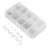 Naroote E Clips Assortment Kit, Snap Ring Kit 120Pcs E