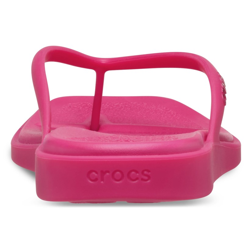 Crocs Womens Miami Flip Flops Dragon Fruit 5 Medium