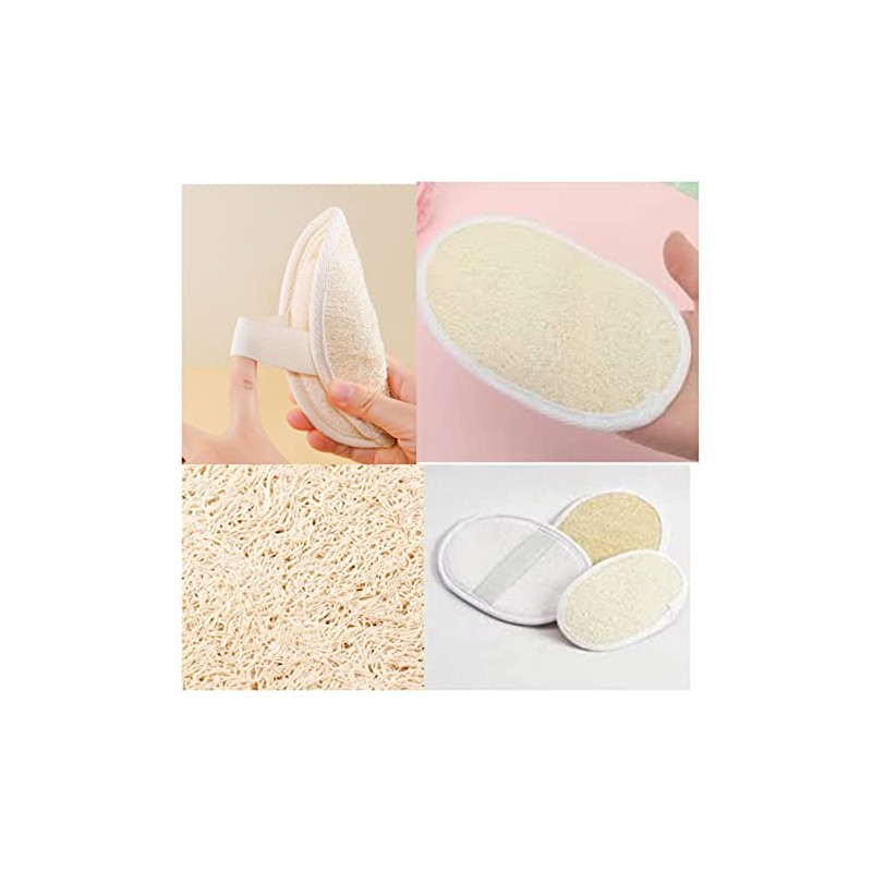 Jaunty Natural Loofah (Paquete de 5) Esponja Exfoliante Corporal Hecha