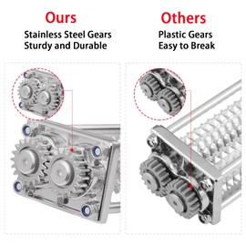 Lawenme Meat Tenderizer for KitchenAid Stand Mixer-Updated Stainless Steel Gears Meat Tenderizer Attachment for All Models KitchenAid, Sturdy and Last (Black)