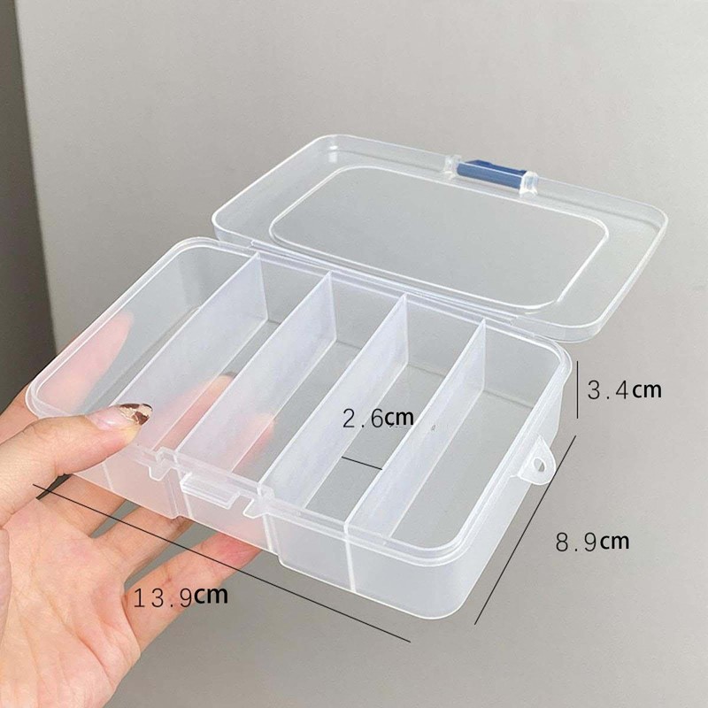 Generic Small Clear Storage Box Hair Tie Organizer Box for