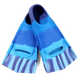 Foyinbet Kids Swim Fins,Short Swim Training Flippers for Lap Swimming Snorkeling for Child Girls Boys Teens XXS