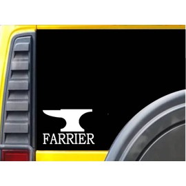 Farrier Anvil K493 6 inch Sticker horse shoe decal