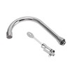 Foot Pedal Faucet Set Stainless Steel Hands Free Silver Touchless