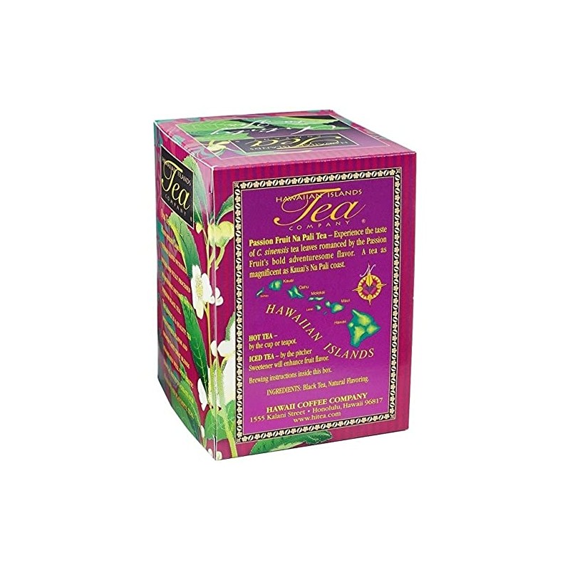Hawaiian Islands Tea Company Passionfruit Na Pali Black Tea, All