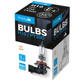 Simply S710 H10 Car Headlight Bulb, 12V, 42W, Comply with ECE R-37, Base PY20d, Suitable for all Headlights, Maximum Visibility