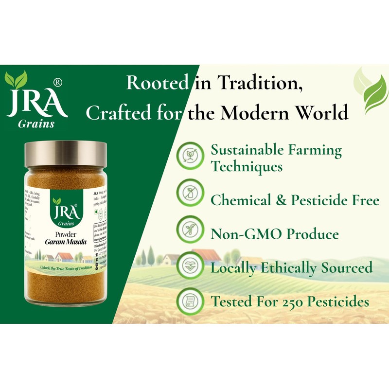 JRA Grains garam Masala 75g (2.65 oz) | Fresh &