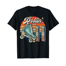 Rollin' into 11 Roller Skating Rink 11th Birthday Party Girl T-Shirt
