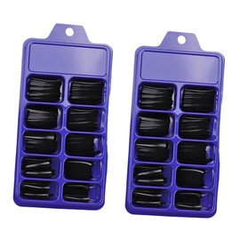 WOONEKY 200pcs Ballerina Fake Nails Full Cover Artificial Nail Tips for Manicure Coffin Shape Press Stylish Art at