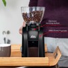 Solis Scala Zero Static Coffee & Espresso Grinder, Black/Black