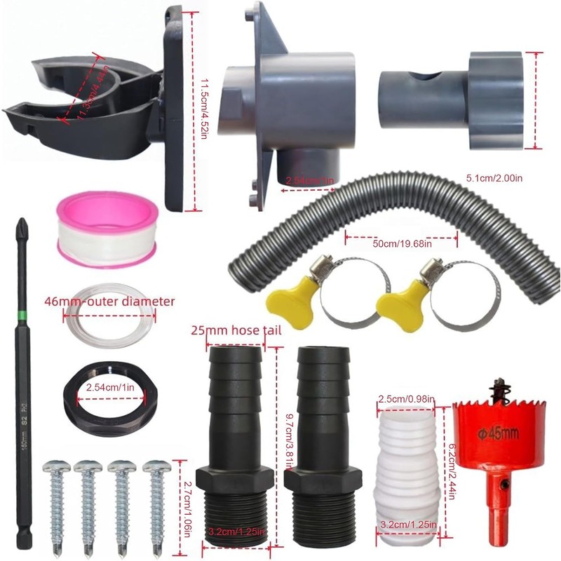 Recolector de Agua de Lluvia para Bajantes de 70-110mm Kit