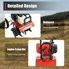 Tiller Cultivator Gas Powered 52CC 2-Stroke Mini Garden Tiller Cultivator