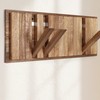 KYIAANY Wall Coat Rack for Entryway: Rustic Wooden Folding 8
