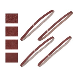 HARFINGTON 1 x 42 Inch Sanding Belts, 24 Pcs 40/80/120/240 Grits Aluminum Oxide Abrasive Belt Sander File Belt for Woodworking, Metal Polishing, Knife Sharpener