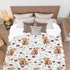 Highland Cows Floral Baby Blanekt Gifts Boys Girls Kids, Highland