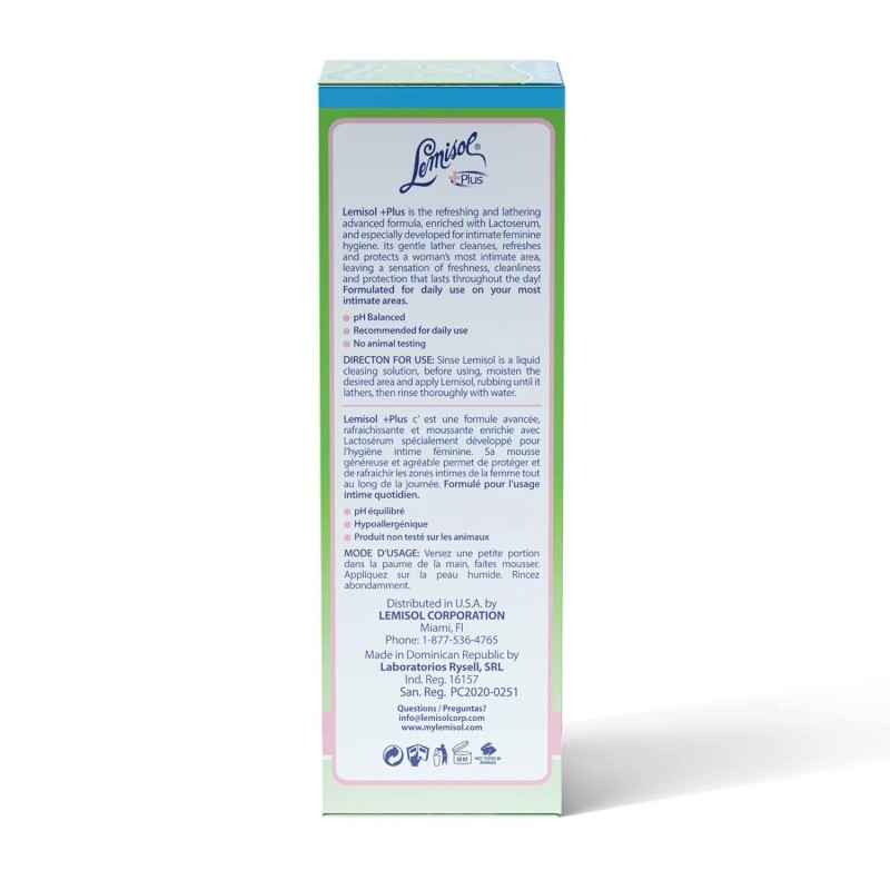 Lemisol Plus Gentle Daily Cleanser, Original Refreshing Formula, 16 Oz