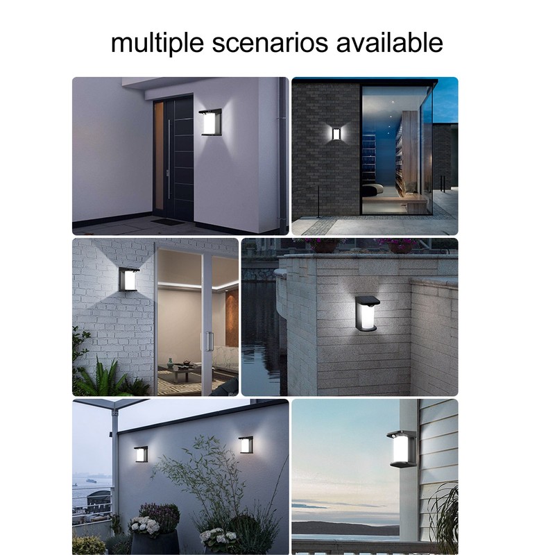 Solar Outdoor Wall Light Waterproof Motion Sensor Simple Appearance Solar
