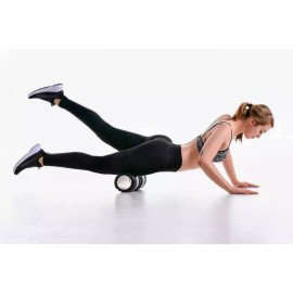 Mind Body Muscle Premium 13-in Deep Tissue Muscle Release Foam Roller | 1- or 2-Pack | Clearance - Bundle: Black (x2)