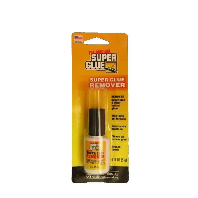 The Super Glue Corp. Super Glue Remover .17 oz. bottle.