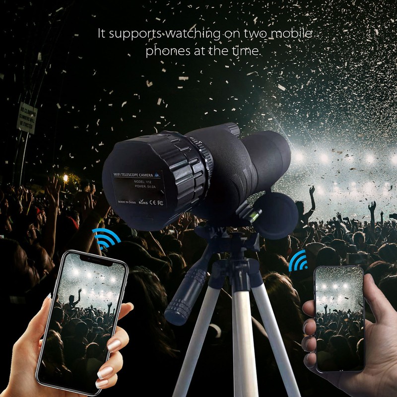 WiFi Wireless Digital Eyepiece 4MP 2K Video Recording Built in