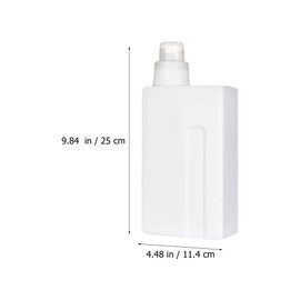 2Pcs Laundry Dispenser, 1L/ 33oz Refillable Bottle with Cap, Leakproof Empty Lotion Sub Bottles Supplementary Container Travel Liquid Bottle for Laundry Room, White