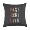 Best Keri Ever Retro Vintage Name Gift Dark Heather Gray