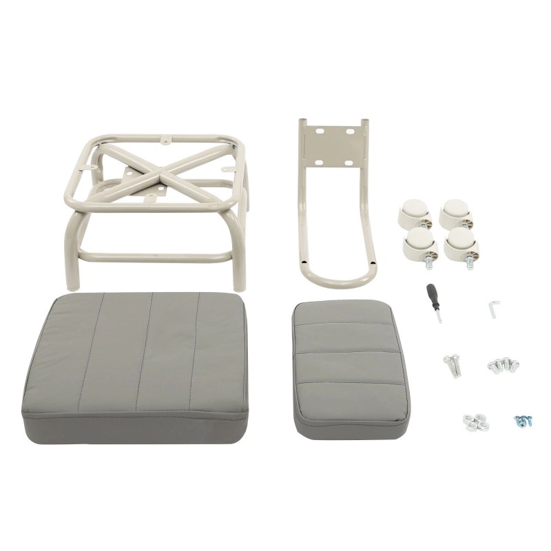 Low Rolling Stool, Roller Seat with Universal Swivel Caster Wheels