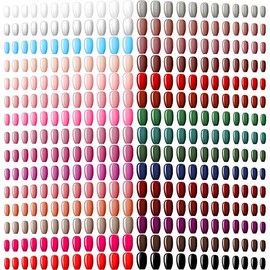 720 piezas 30 juegos de uñas postizas cuadradas medianas, uñas postizas artificiales, ataúd de bailarina, uñas a presión, color sólido, brillantes, uñ