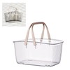 Clear Shower Storage Basket with Handle Drainage Holes Lightweight Shower