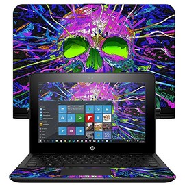 MightySkins Skin Compatible With HP x360 Convertible 11" (2017) wrap cover sticker skins Hard Wired