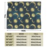 Gbuzozie Moon Sun and Stars Fleece Blanket Lightweight Ultra-Soft Throw