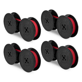 4 Pack Typewriter Ribbon Universal Twin Spool Ribbon Twin Spool Replacement Pack for Most Typewriter